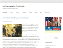 Tablet Screenshot of berliner-medienfestival.de